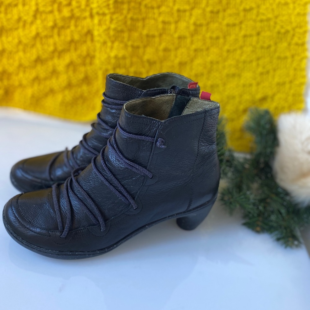 Camper Dark Brown Ankle Boots